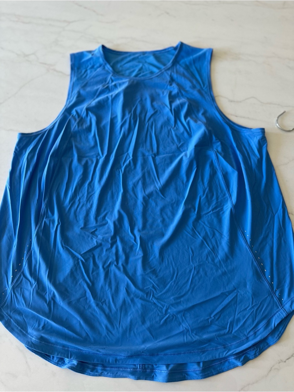 Blue Women's Athletic Tank Top - Lightweight Performance